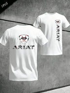 Men's Ariat Print Graphic T-Shirt, Casual Long Sleeve Top, Comfortable Fit for Daily Wear, Ideal for Home & Leisure Activities, Menswear
