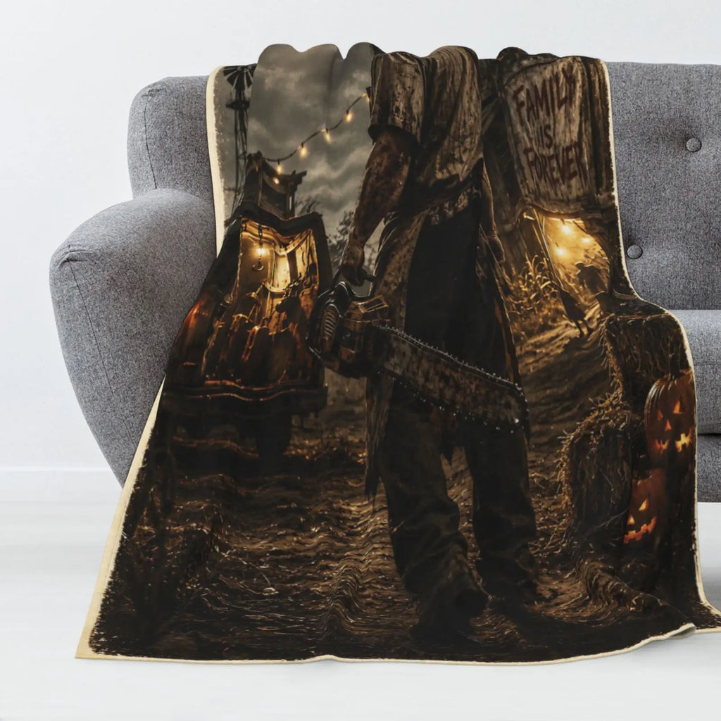 Halloween-M Blanket All Season Sofa Bedroom Chairs Dorm Couch Camping Soft Warm Cozy Bed Fleece Throw Gift for Men Women Boy Girl