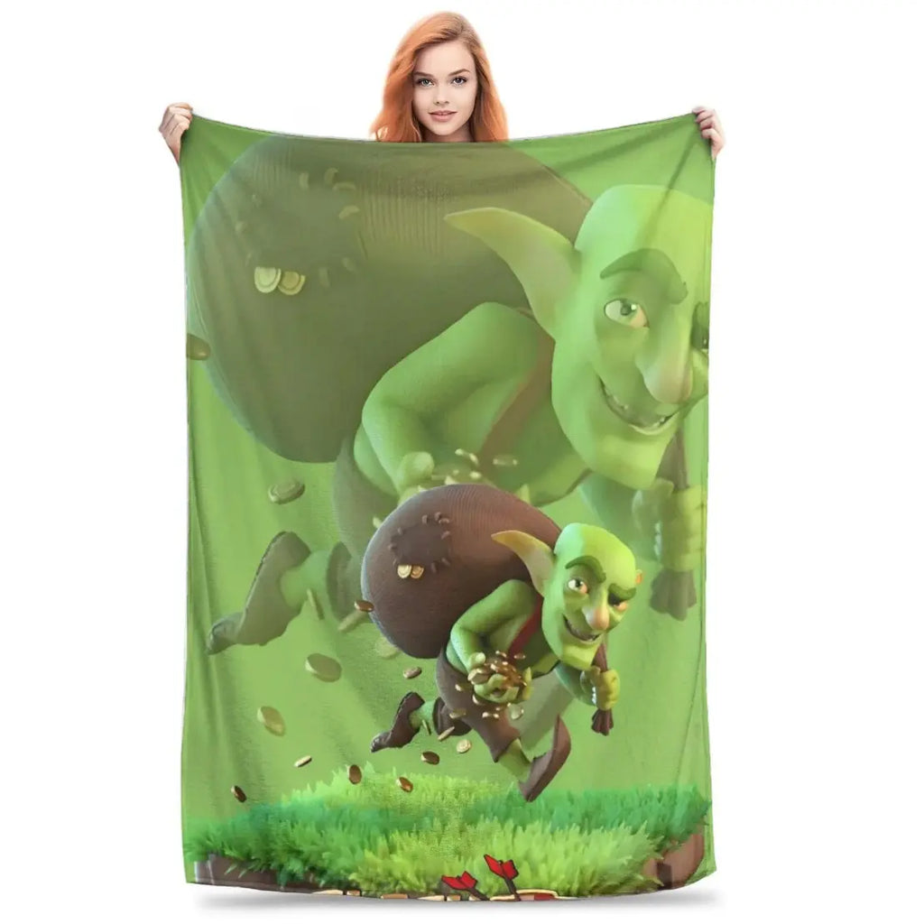 Clash Royale Game Super Soft Blanket Kids Plush Throw Blanket Street Trend Couch Bed Flannel Bedspread Sofa Bed Cover Christmas gift Dream Weave Home