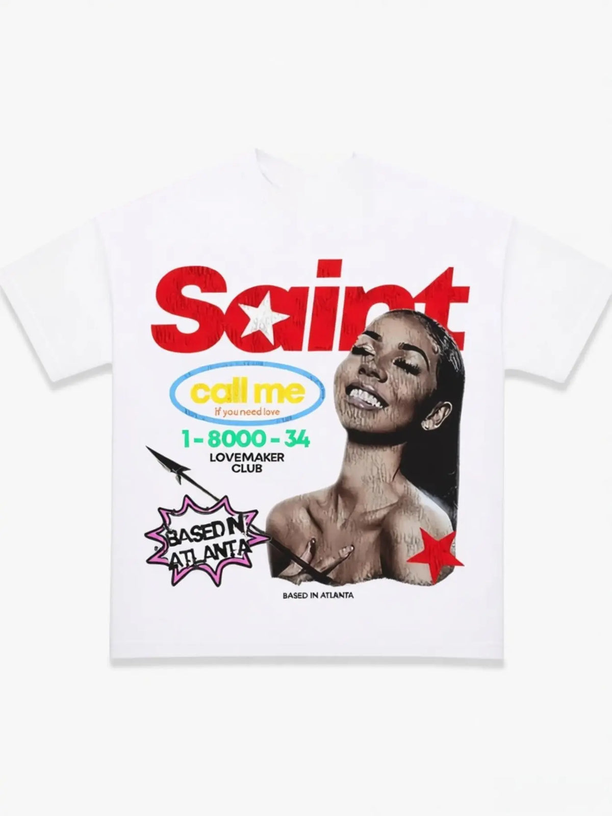 American Vintage Portrait Print T-Shirt Unisex Streetwear