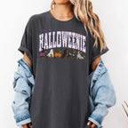Comfort Colors Halloween Dachshund T-Shirt, Funny Halloweenie Dog Mom Tee, Wiener Dog Tshirt, Spooky Doxie Mom Gift