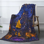 Halloween-M Blanket All Season Sofa Bedroom Chairs Dorm Couch Camping Soft Warm Cozy Bed Fleece Throw Gift for Men Women Boy Girl