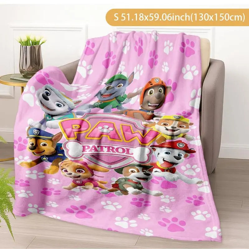 Paw Patrol Blanket, Soft Warm Plush Throw for Kids & Adults, Perfect Gift for Movie Nights, Home Decor, Daily Use
