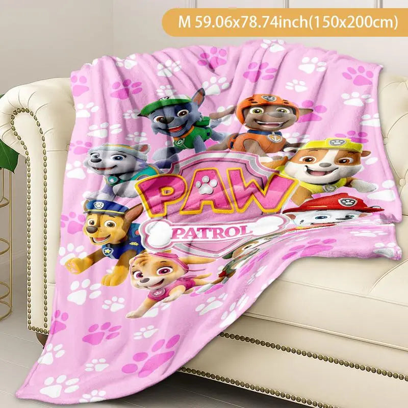 Paw Patrol Blanket, Soft Warm Plush Throw for Kids & Adults, Perfect Gift for Movie Nights, Home Decor, Daily Use