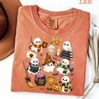 Comfort Colors Wizard Ghost Shirt, Magical Halloween Graphic Tee, Fantasy Ghost T-Shirt, Spooky Wizard World Inspired Gift