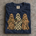Hunting Season Ghosts Comfort Shirt: Camo Mallard Duck Halloween Tshirt