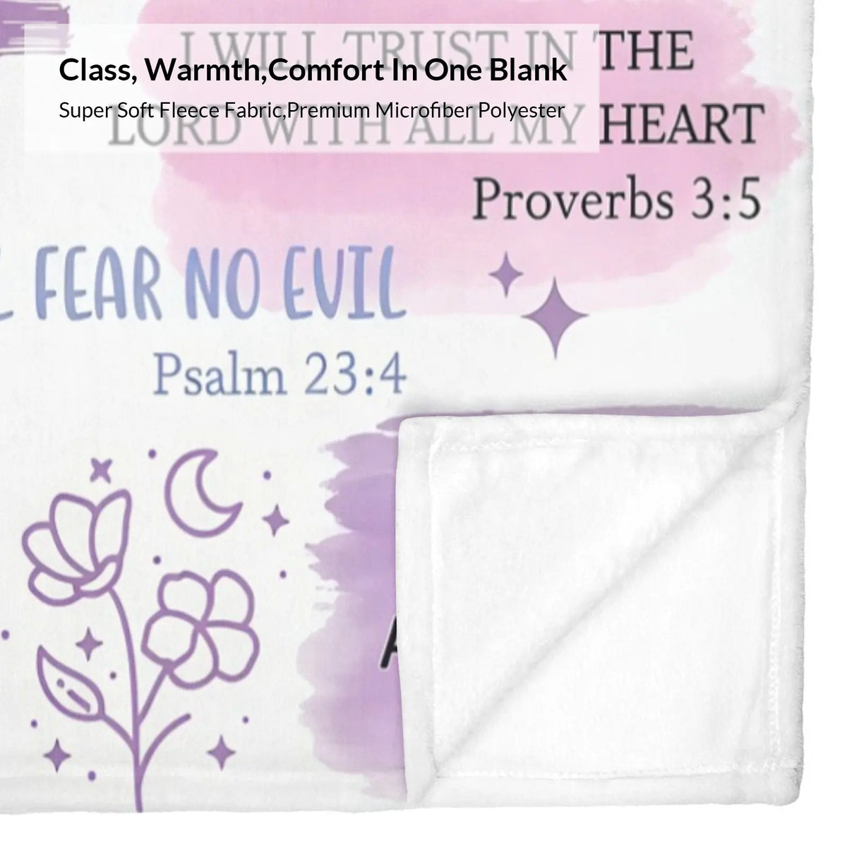 Faith-Based Printed Flannel Soft Throw Blanket (60x80 in) - "I Am A Child Of God" Bible Quote Collage, Pastel Watercolor Religious Print, Blankets for Sofa, Girl Room Decor, Heartwarming Gift for Girls,back to school,back to school shopping,home decor