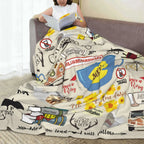 Gil-more Girls Throw Blanket Flannel Blanket Ultra-Soft Fleece Throw Cozy Fuzzy Plush Flannel Blanket Suitable for All Seasons Couch Bed Living Room Sofa Bedroom Chairs Dorm Birthday Valentine's Day Christmas Gifts