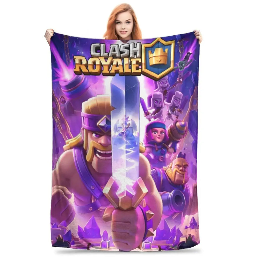 Clash Royale Game Super Soft Blanket Kids Plush Throw Blanket Street Trend Couch Bed Flannel Bedspread Sofa Bed Cover Christmas gift Dream Weave Home